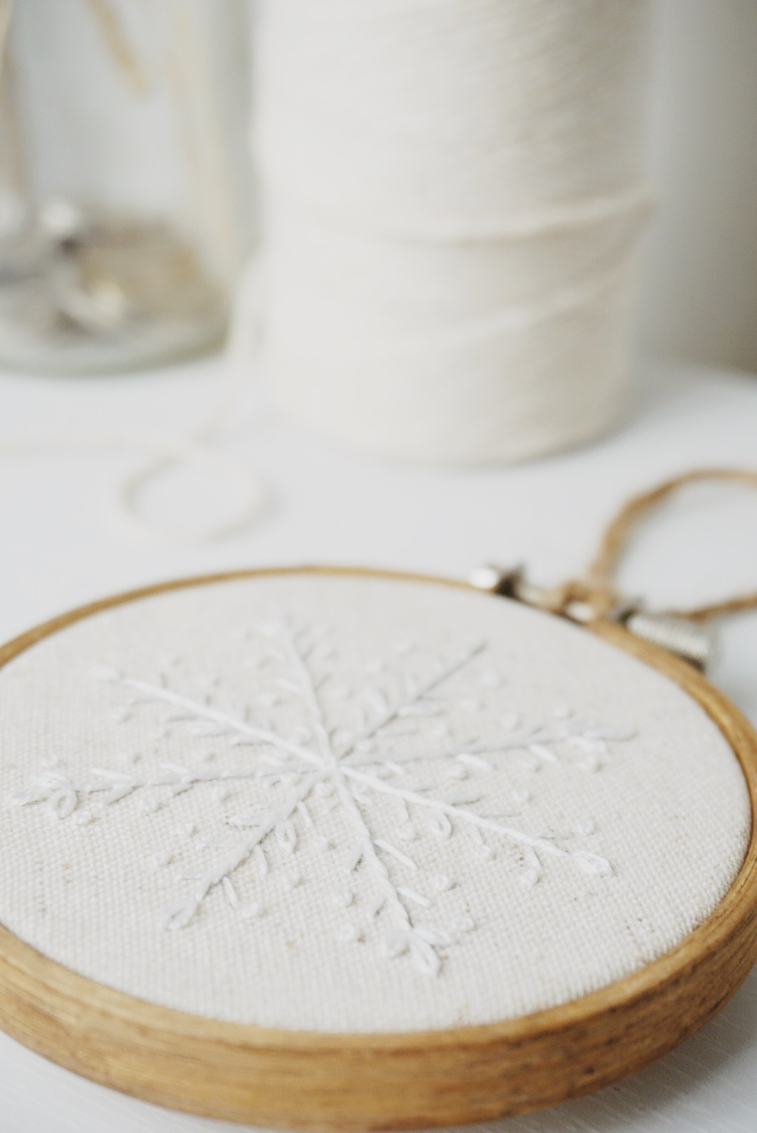 Free Snowflake Hand Embroidery Pattern